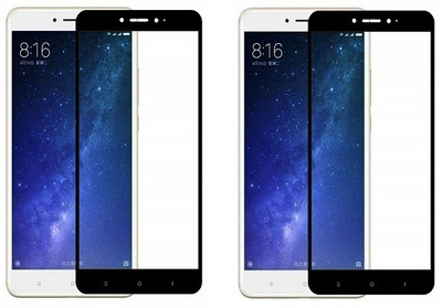 NIMMIKA ENTERPRISES Edge To Edge Tempered Glass for Mi Redmi Max 2 D+ Tempered Glass(Pack of 2)