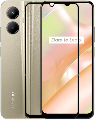 Caseline Edge To Edge Tempered Glass for realme c33 ,Realme c33 ,Realme C33(Pack of 1)