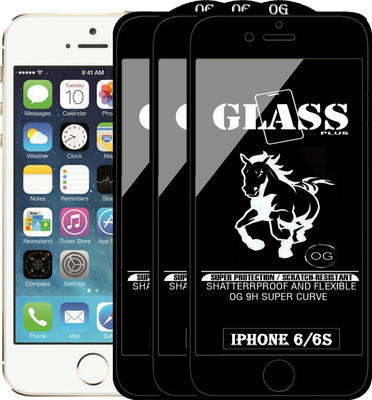 PFOAM Edge To Edge Tempered Glass for Apple iPhone 6(Pack of 3)
