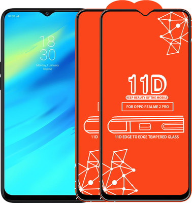 Roxel Edge To Edge Tempered Glass for Realme 2 Pro(Pack of 2)