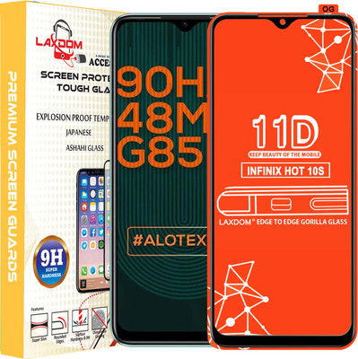 Laxdom Edge To Edge Tempered Glass for INFINIX HOT 10S(Pack of 1)