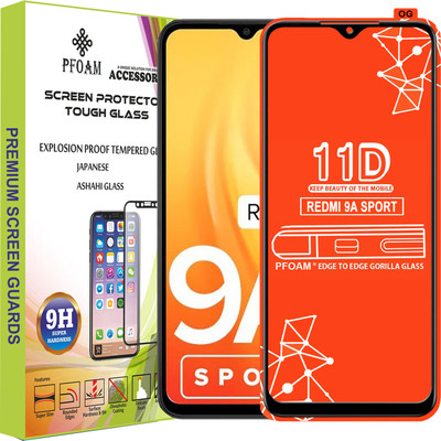 PFOAM Edge To Edge Tempered Glass for REDMI 9A SPORT(Pack of 1)