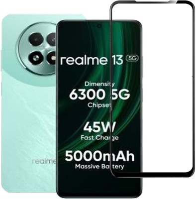 BRENZZ Edge To Edge Tempered Glass for realme 13 5G, Realme 13 5G(Pack of 1)