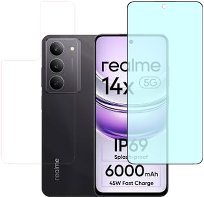 VAYUVAULT Edge To Edge Tempered Glass for realme 14x 5G(Pack of 2)