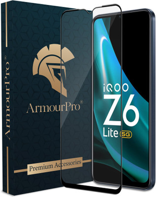 ArmourPro Edge To Edge Tempered Glass for iQOO Z6 Lite 5G, iQOO Z6 5G, iQOO Z3 5G, iQOO Z6 Lite(Pack of 1)