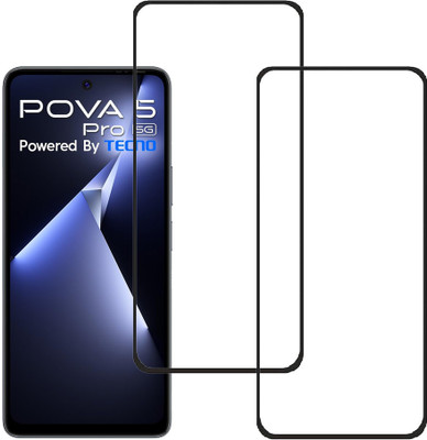 SPRITZEN Edge To Edge Tempered Glass for Tecno Pova 5 Pro 5G(Pack of 2)