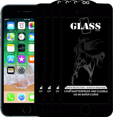 CYOR Edge To Edge Tempered Glass for Apple iPhone 8 Plus(Pack of 4)