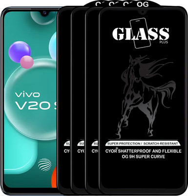 CYOR Edge To Edge Tempered Glass for VIVO V20SE(Pack of 4)