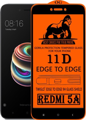 TWIGLO Edge To Edge Tempered Glass for Mi Redmi 5A(Pack of 1)
