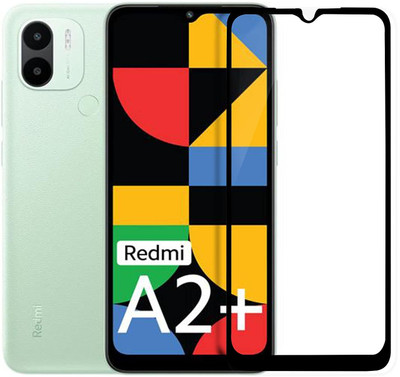 vmt stock Edge To Edge Tempered Glass for Redmi MI A2 Plus Screen Protector Edge to Edge Coverages Clearances Premium Tempered Glass With Easy Installation kit(Pack of 1)
