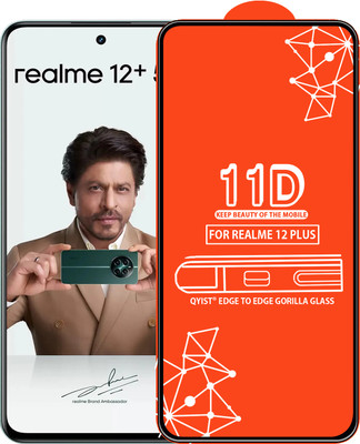 Qyist Edge To Edge Tempered Glass for Realme 12 Plus(Pack of 1)