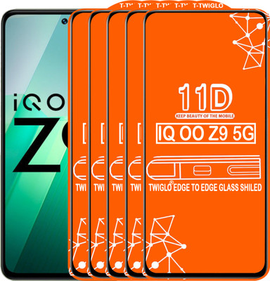 TWIGLO Edge To Edge Tempered Glass for IQOO Z9 5G(Pack of 5)