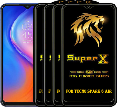 PFOAM Edge To Edge Tempered Glass for TECNO SPARK 6 AIR(Pack of 4)