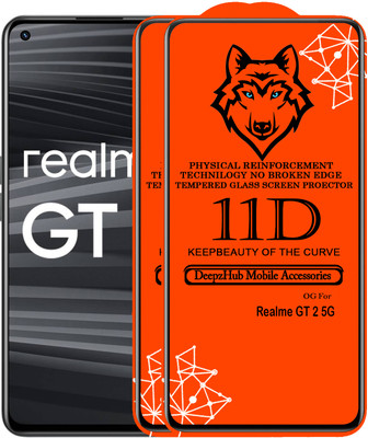DeepzHub Edge To Edge Tempered Glass for Realme GT 2 5G(Pack of 2)