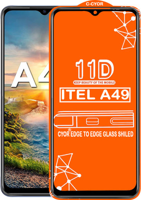 CYOR Edge To Edge Tempered Glass for ITEL A49(Pack of 1)