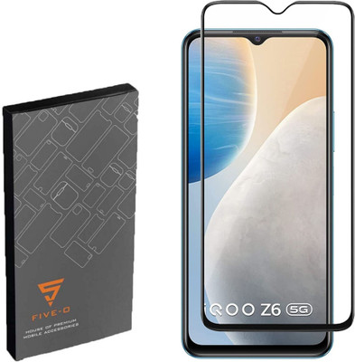 FIVE-O Edge To Edge Tempered Glass for IQOO_Z6-5G(Pack of 2)