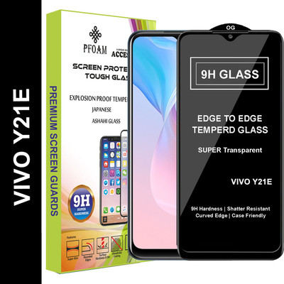 PFOAM Edge To Edge Tempered Glass for VIVO Y21E(Pack of 1)