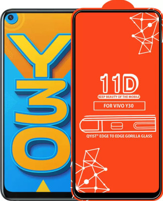 FlipSmartGuard Edge To Edge Tempered Glass for Vivo Y30(Pack of 1)