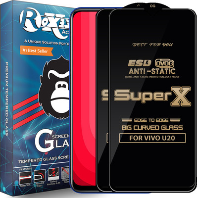 Roxel Edge To Edge Tempered Glass for VIVO U20(Pack of 2)