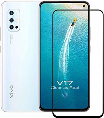 EITANSHA CREATION Edge To Edge Tempered Glass for Vivo V17(Pack of 1)