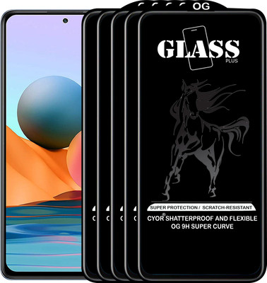 CYOR Edge To Edge Tempered Glass for REDMI NOTE 10(Pack of 5)