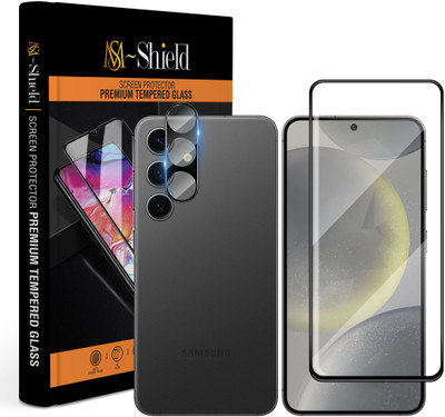 MS-Shield Edge To Edge Tempered Glass for Samsung Galaxy S24 5G, With Camera Lens Protector(Pack of 1)
