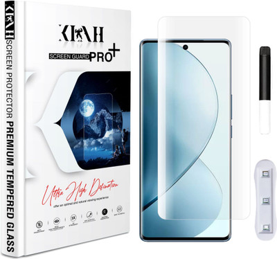 KLAH Edge To Edge Tempered Glass for Vivo V29 Pro 5G, Borderless UV Glass Protection(Pack of 1)