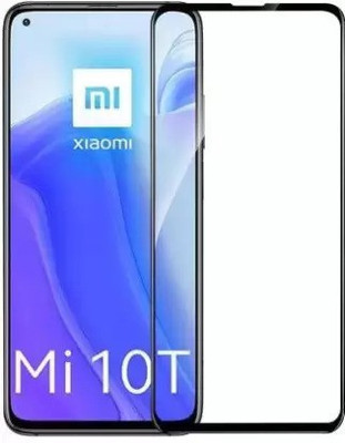 VISHRN Edge To Edge Tempered Glass for Mi 10T, Redmi 10T(Pack of 1)