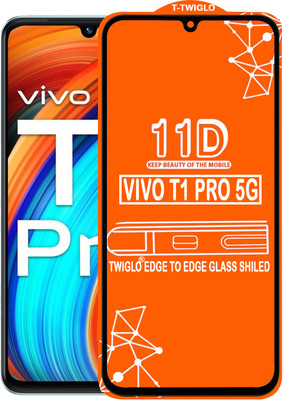 TWIGLO Edge To Edge Tempered Glass for VIVO T1 PRO 5G(Pack of 1)