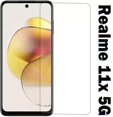 ASVALBUY Edge To Edge Tempered Glass for Realme 11x 5G(Pack of 1)