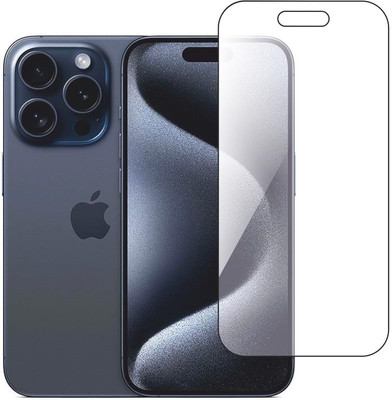 FwellT Edge To Edge Tempered Glass for Apple iPhone 15 Pro Max(Pack of 1)