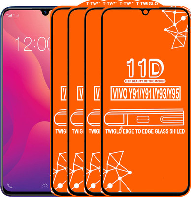TWIGLO Edge To Edge Tempered Glass for VIVO Y93(Pack of 4)