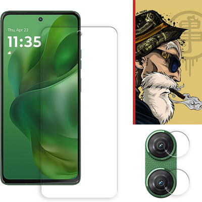 SOMTONE Edge To Edge Tempered Glass for Motorola Moto G Power (2025) 5G Tempered Glass Screen Protector | Anti-Scratch | Edge to Edge Full Coverage | 9H Hardness ( 1 FRONT SCREEN GUARD + 1 CAMERA LENS PROTECTOR + 1 FREE BACK EMBOSSED SKIN001 )(Pack of 1)