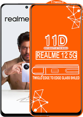 TWIGLO Edge To Edge Tempered Glass for REALME 12 5G(Pack of 1)