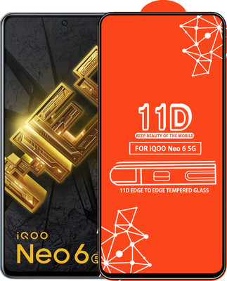 Roxel Edge To Edge Tempered Glass for Iqoo Neo 6 5G(Pack of 1)