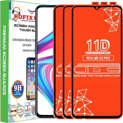 Rofix star Edge To Edge Tempered Glass for Realme X2 Pro(Pack of 3)