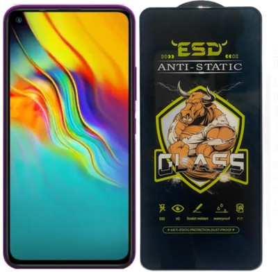 TELESHIELD Edge To Edge Tempered Glass for Infinix Hot 9 Pro, ESD Glass, ESD Protector, Edge to Edge, Screen Protector(Pack of 1)