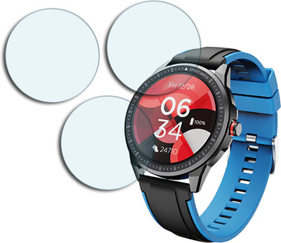 ARBAN Edge To Edge Tempered Glass for boAt Watch Flash RTL 33mm ANTIBLUE TEMPERED GLASS(Pack of 3)