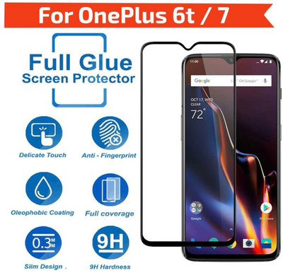 PNS Edge To Edge Tempered Glass for OnePlus 6T(Pack of 1)