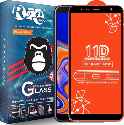 Roxel Edge To Edge Tempered Glass for Samsung Galaxy J6 Plus(Pack of 1)