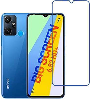 O2MG Edge To Edge Tempered Glass for Infinix Smart 6 Plus, Infinix Smart 6 +(Pack of 1)