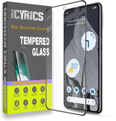 ICYNICS Edge To Edge Tempered Glass for Google Pixel 8 Pro, Anti-Fingerprint, Waterproof, Oil-resistant, Bubble-Free, Anti-Static with Full Screen Coverage & Easy Installation(Pack of 1)