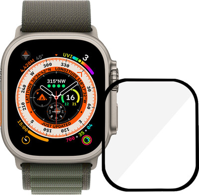 Dainty TECH Edge To Edge Tempered Glass for Apple Watch Ultra 49MM(Pack of 1)