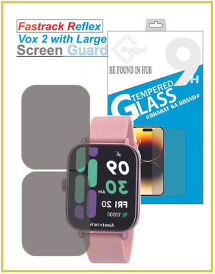 Aleena Edge To Edge Tempered Glass for Fastrack Reflex Vox 0.474(Pack of 2)