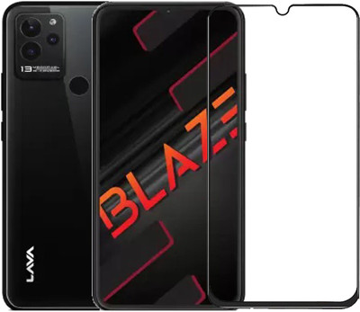 SNMART Edge To Edge Tempered Glass for Lava Blaze(Pack of 1)