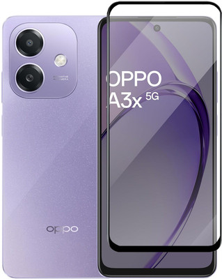 LIKEDESIGN Edge To Edge Tempered Glass for OPPO A3X 5G, OPPO A3x(Pack of 1)