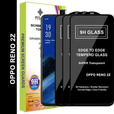 PFOAM Edge To Edge Tempered Glass for OPPO Reno 2z(Pack of 3)