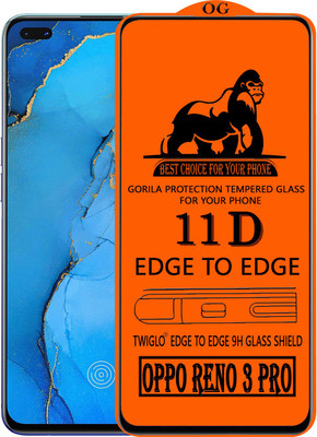 TWIGLO Edge To Edge Tempered Glass for OPPO RENO 3 PRO(Pack of 1)