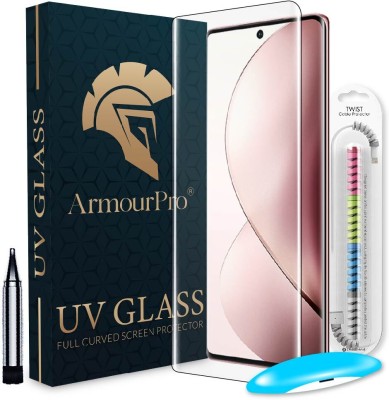 ArmourPro Edge To Edge Tempered Glass for Vivo V29 5G, Vivo V29 Pro 5G, Vivo V29e 5G, Vivo T2 Pro 5G, iQOO Z7 Pro 5G, UV Light Tempered Glass with Cable Protector(Pack of 1)