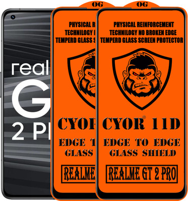 CYOR Edge To Edge Tempered Glass for REALME GT 2PRO(Pack of 2)